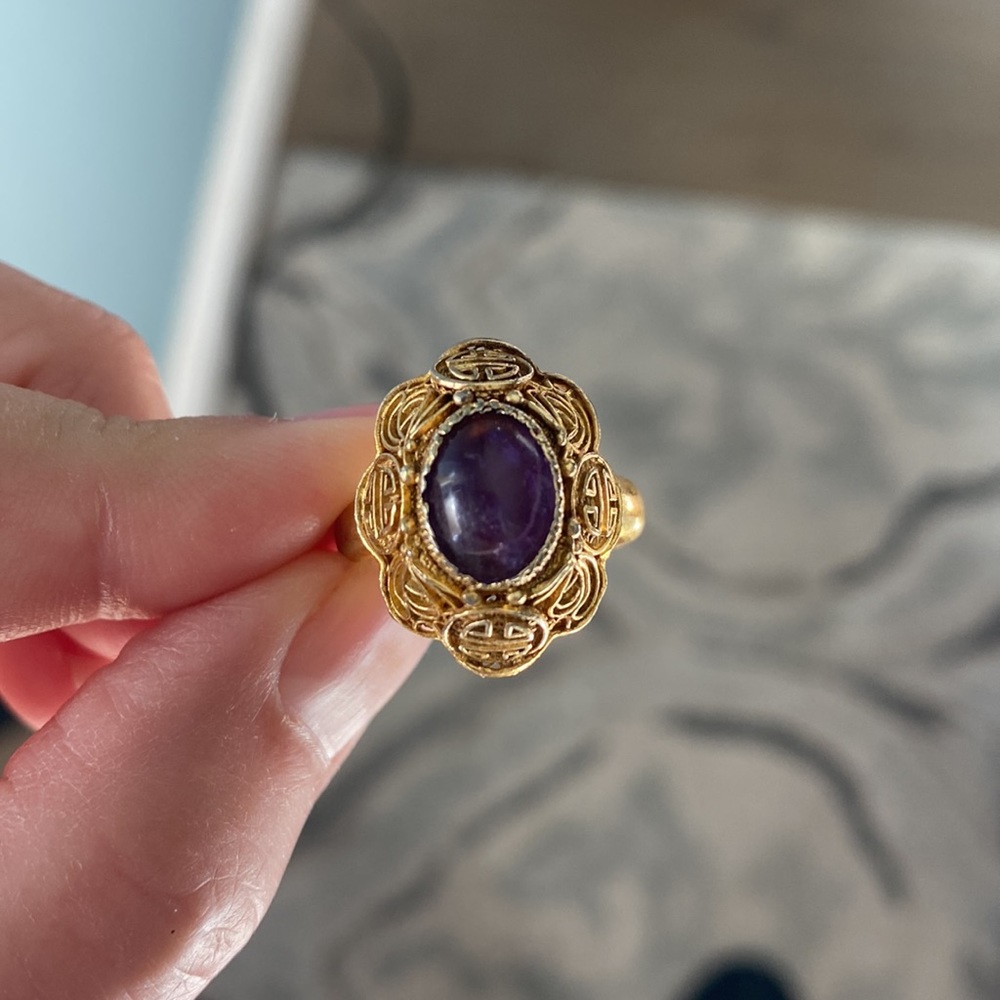 Vintage Amethyst Ring - Picture 6 of 7